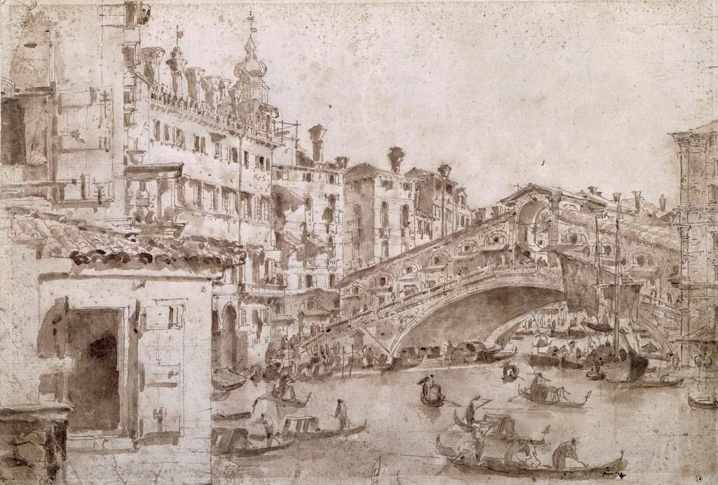 Studio - Il ponte di Rialto, Musee Bonnat, Bayonne